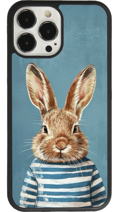 iPhone 13 Pro Max Case Hülle - Silikon schwarz Easter 2026 Rabbit navy
