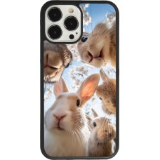 iPhone 13 Pro Max Case Hülle - Silikon schwarz Easter 2026 Rabbits
