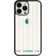 Coque iPhone 13 Pro Max - Silicone rigide noir Maillot de football Algérie 2026 personnalisable