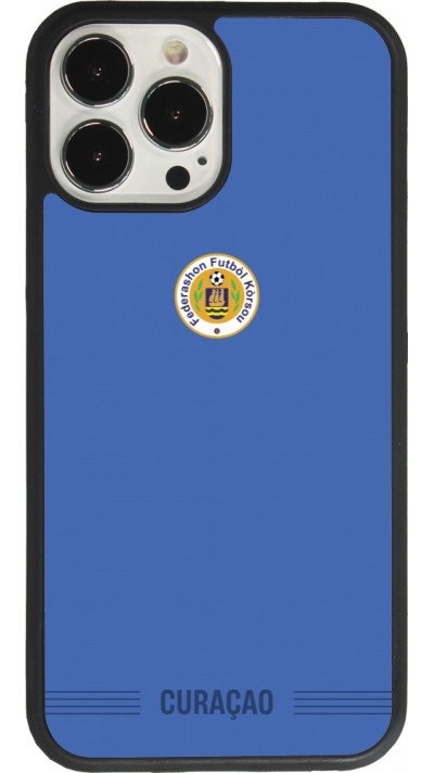 iPhone 13 Pro Max Case Hülle - Silikon schwarz Curaçao 2026 personalisierbares Fussballtrikot