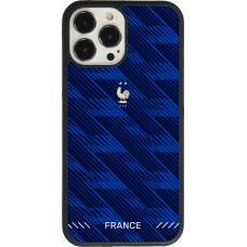 Coque iPhone 13 Pro Max - Silicone rigide noir Maillot de football France 2026 personnalisable