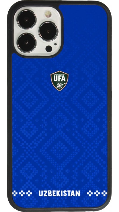 iPhone 13 Pro Max Case Hülle - Silikon schwarz Usbekistan 2026 personalisierbares Fussballtrikot