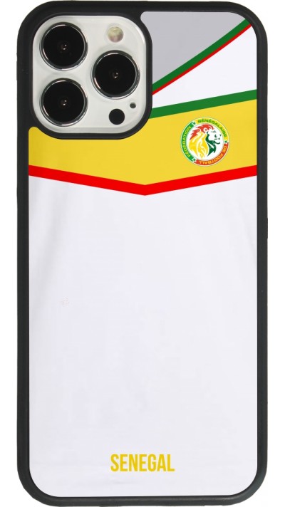 iPhone 13 Pro Max Case Hülle - Silikon schwarz Senegal 2022 personalisierbares Fußballtrikot