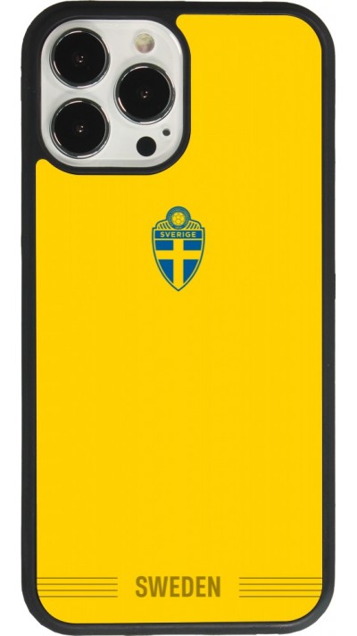 iPhone 13 Pro Max Case Hülle - Silikon schwarz Schweden 2026 personalisierbares Fussballtrikot