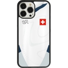 iPhone 13 Pro Max Case Hülle - Silikon schwarz Schweiz Away personalisierbares Fussballtrikot