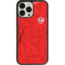 iPhone 13 Pro Max Case Hülle - Silikon schwarz Tunesien 2022 personalisierbares Fussballtrikot