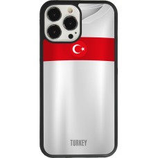 iPhone 13 Pro Max Case Hülle - Silikon schwarz Türkei personalisierbares Fussballtrikot