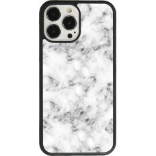 Coque iPhone 13 Pro Max - Silicone rigide noir Marble 01