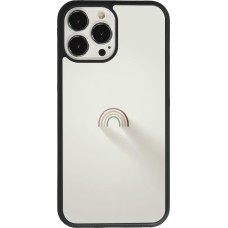 Coque iPhone 13 Pro Max - Silicone rigide noir Mini Rainbow Minimal