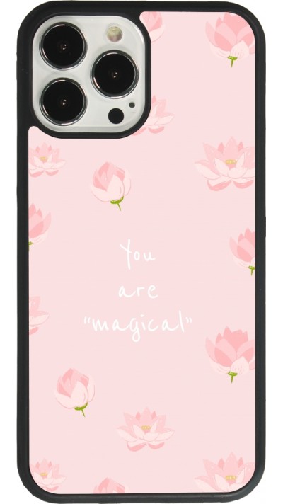 Coque iPhone 13 Pro Max - Silicone rigide noir Mom 2023 your are magical