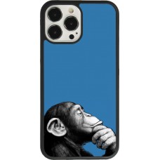 Coque iPhone 13 Pro Max - Silicone rigide noir Monkey Pop Art