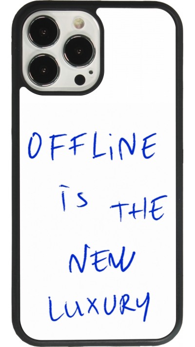 iPhone 13 Pro Max Case Hülle - Silikon schwarz Offline is the new luxury