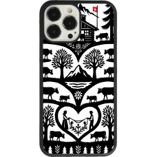 Coque iPhone 13 Pro Max - Silicone rigide noir Poya Suisse 2