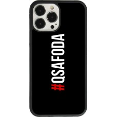 Coque iPhone 13 Pro Max - Silicone rigide noir Qsafoda 1