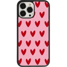 iPhone 13 Pro Max Case Hülle - Silikon schwarz Saint Valentines Day 26 Pattern heart