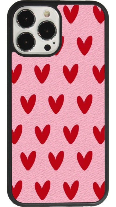 iPhone 13 Pro Max Case Hülle - Silikon schwarz Saint Valentines Day 26 Pattern heart