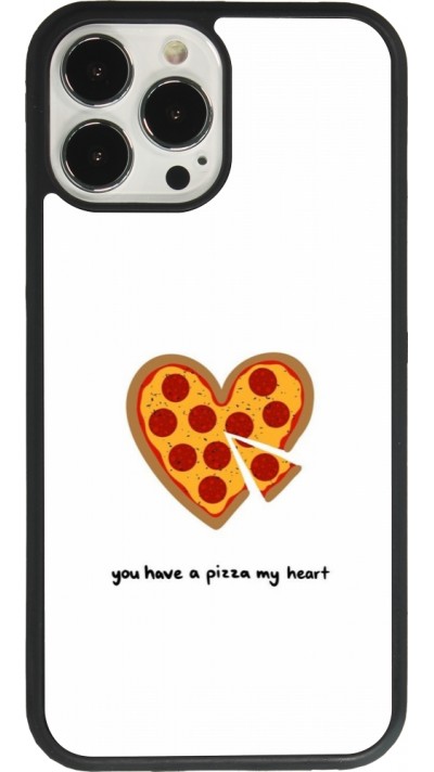 iPhone 13 Pro Max Case Hülle - Silikon schwarz Saint Valentines Day 26 You have my pizza heart