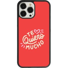 iPhone 13 Pro Max Case Hülle - Silikon schwarz Saint Valentines Day 26 Te quiero mucho