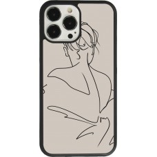 Coque iPhone 13 Pro Max - Silicone rigide noir Salnikova 05