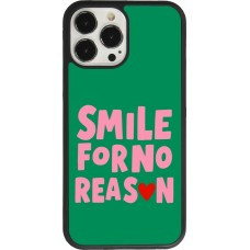 iPhone 13 Pro Max Case Hülle - Silikon schwarz Smile for no reason 2026