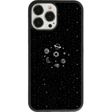 Coque iPhone 13 Pro Max - Silicone rigide noir Space Doodle
