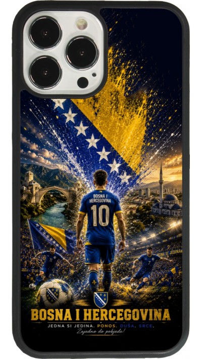 iPhone 13 Pro Max Case Hülle - Silikon schwarz Fussball Bosnien und Herzegowina splash 2026