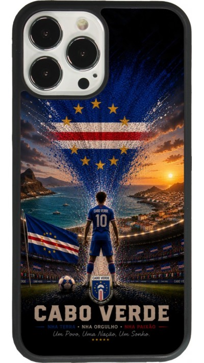 iPhone 13 Pro Max Case Hülle - Silikon schwarz Fussball Kap Verde splash 2026