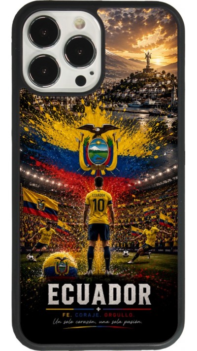 iPhone 13 Pro Max Case Hülle - Silikon schwarz Fussball Ecuador splash 2026