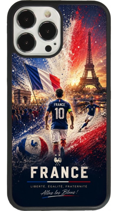 iPhone 13 Pro Max Case Hülle - Silikon schwarz Fussball Frankreich splash 2026
