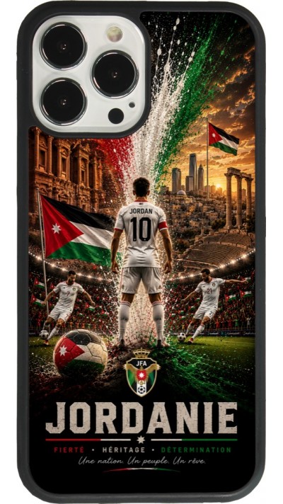 iPhone 13 Pro Max Case Hülle - Silikon schwarz Fussball Jordanien splash 2026