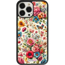 iPhone 13 Pro Max Case Hülle - Silikon schwarz Spring 25 fruehling bluetend