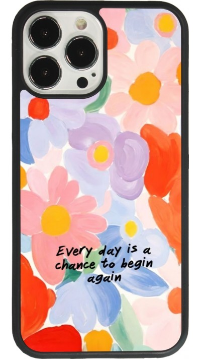 iPhone 13 Pro Max Case Hülle - Silikon schwarz Every day is a chance 2026