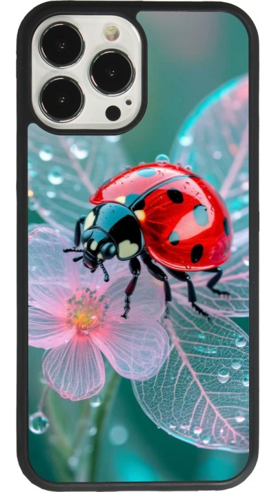 iPhone 13 Pro Max Case Hülle - Silikon schwarz Ladybird in bloom 2026