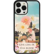 iPhone 13 Pro Max Case Hülle - Silikon schwarz Live life in full moon 2026