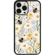 iPhone 13 Pro Max Case Hülle - Silikon schwarz Pattern bees 2026