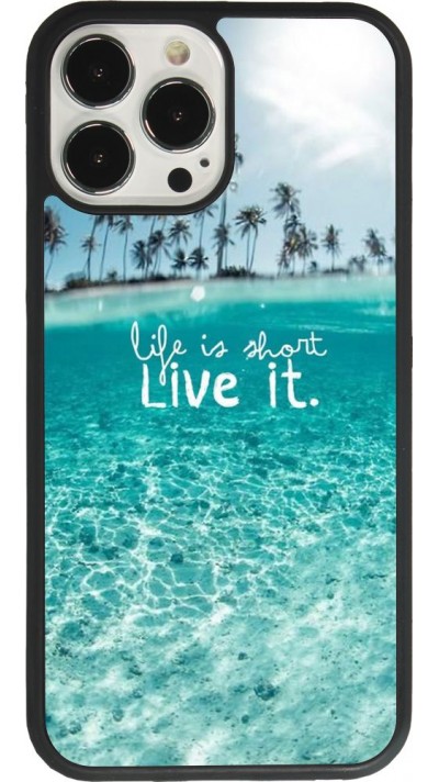 Coque iPhone 13 Pro Max - Silicone rigide noir Summer 18 24