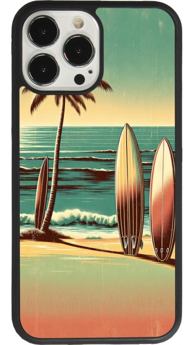 iPhone 13 Pro Max Case Hülle - Silikon schwarz Surf Paradise