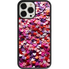 iPhone 13 Pro Max Case Hülle - Silikon schwarz Valentin 2025 Konfetti
