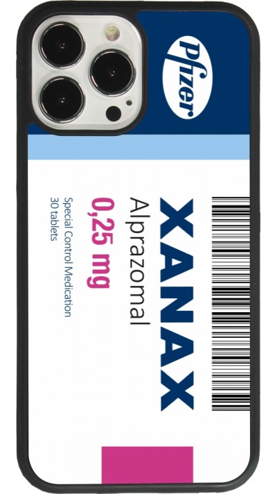 iPhone 13 Pro Max Case Hülle - Silikon schwarz Xanax Alprazolam 2025