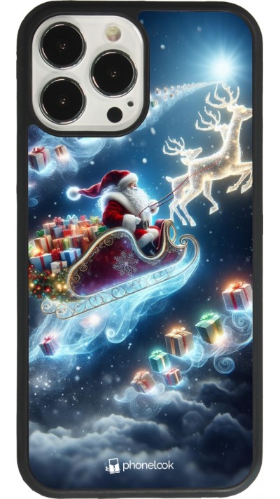 iPhone 13 Pro Max Case Hülle - Silikon schwarz Weihnachten 2023 Verzauberter Weihnachtsmann