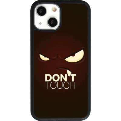 Hülle iPhone 13 mini - Silikon schwarz Angry Dont Touch