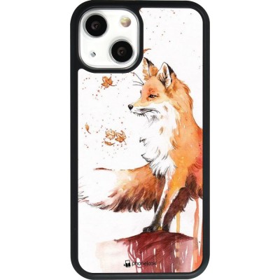 Hülle iPhone 13 mini - Silikon schwarz Autumn 21 Fox