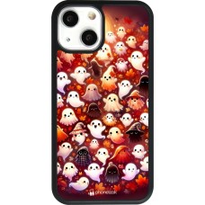 iPhone 13 mini Case Hülle - Silikon schwarz Gespenster Herbst niedlich
