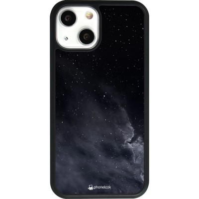 Hülle iPhone 13 mini - Silikon schwarz Black Sky Clouds