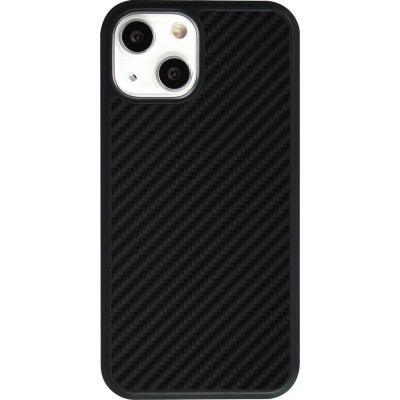 Hülle iPhone 13 mini - Silikon schwarz Carbon Basic