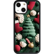iPhone 13 mini Case Hülle - Silikon schwarz Christmas 25 Christmas textiles