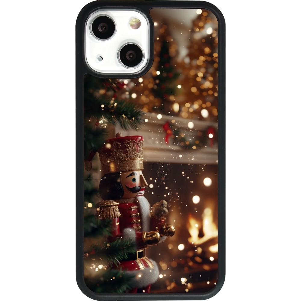 iPhone 13 mini Case Hülle - Silikon schwarz Christmas 25 Xmas Nutcracker
