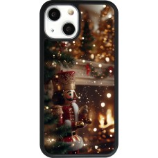 iPhone 13 mini Case Hülle - Silikon schwarz Christmas 25 Xmas Nutcracker