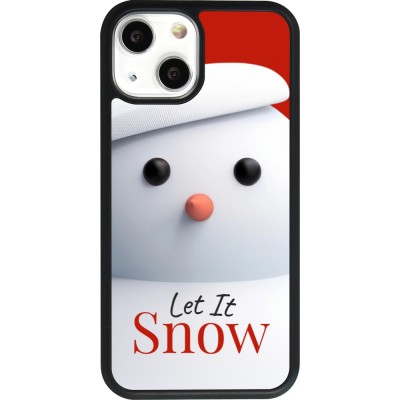 iPhone 13 mini Case Hülle - Silikon schwarz Christmas 25 Xmas Snowman