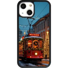 iPhone 13 mini Case Hülle - Silikon schwarz Christmas 25 Xmas Train